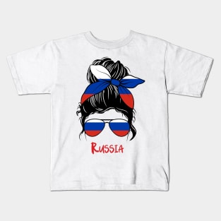 Russia girl, Russia Flag, Russia gift heritage,   Russian girlfriend, Kids T-Shirt